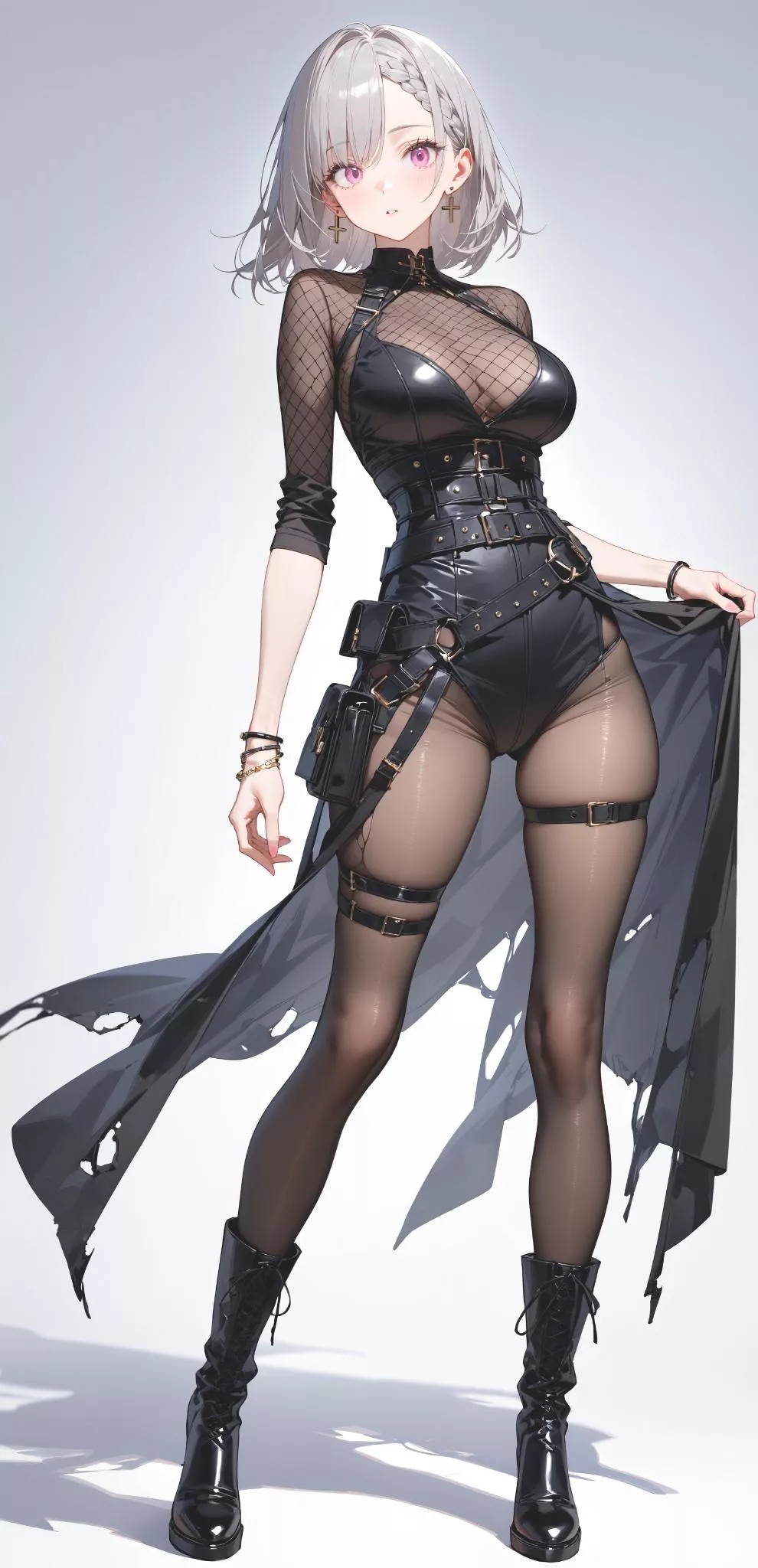 Leather & Body Stocking 