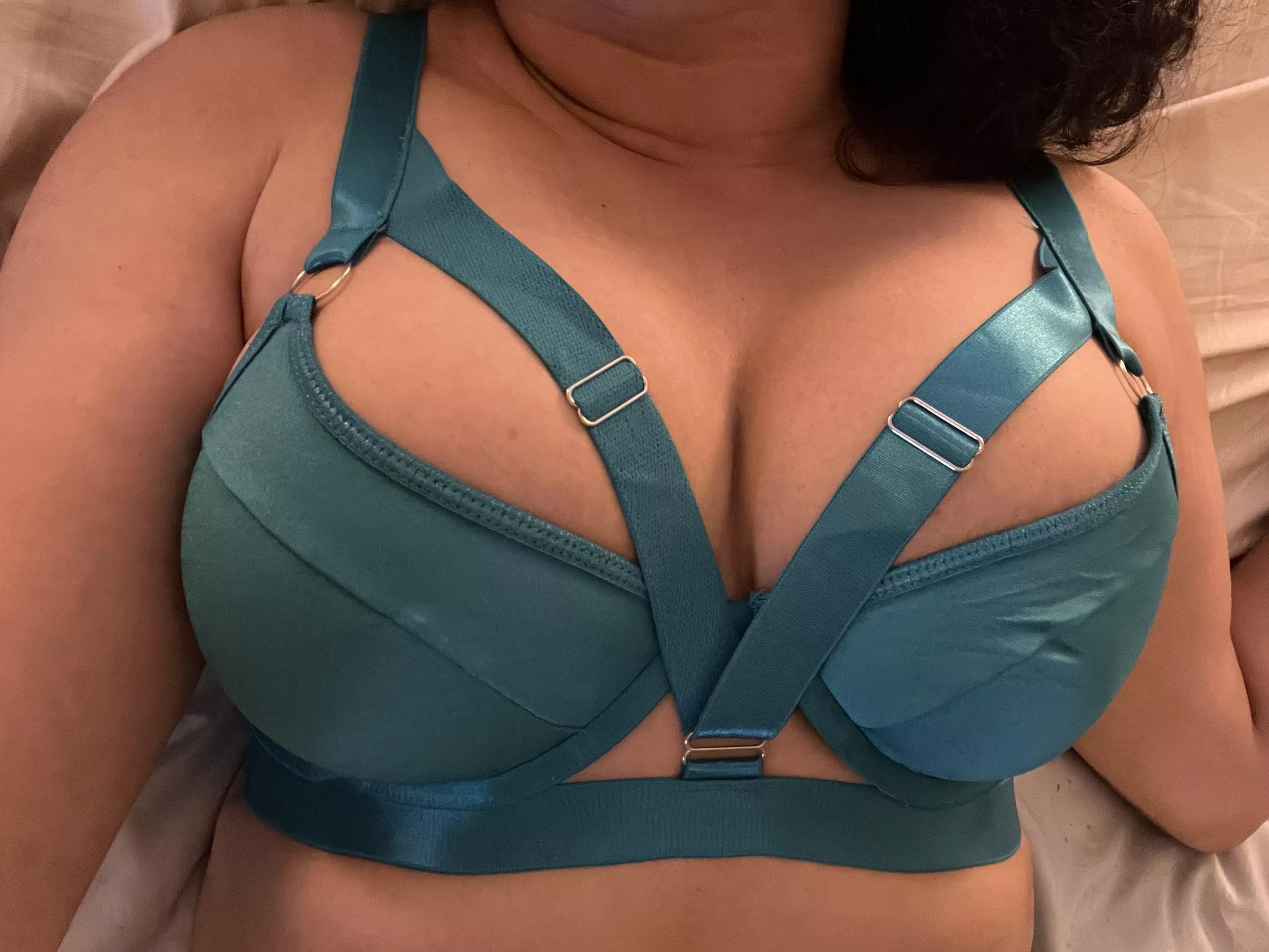 Loving my new lingerie … wanna make it wet with your cum? Show me a video of you soaking me wet and dripping all over it!! 