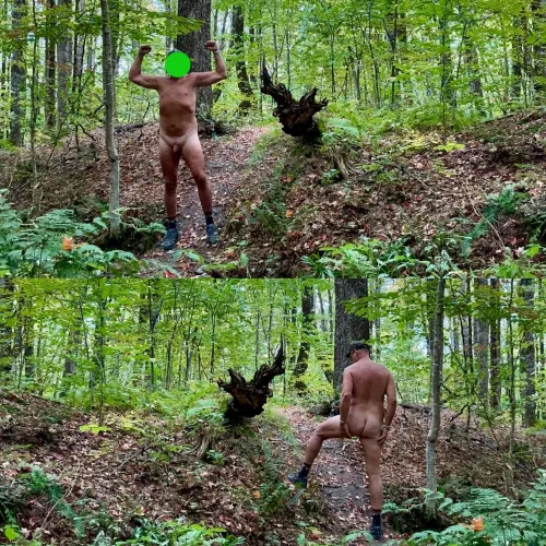 My first naked hike