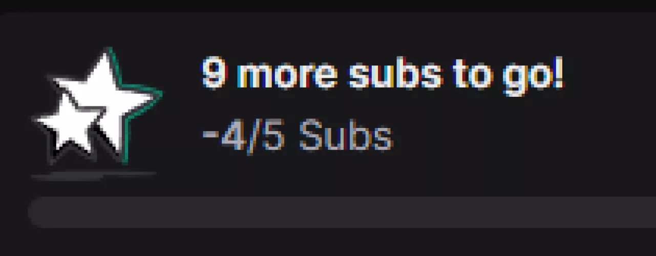 An odd (visual?) bug I for some reason have. Could not find anything about this online. Does anyone have an idea about the negative sub count?