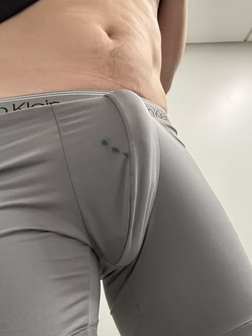 At work with precum leaking (37)
