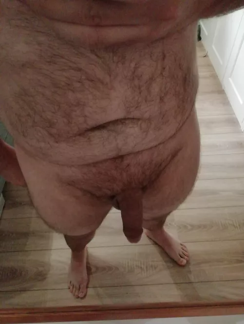 Big, hairy, male