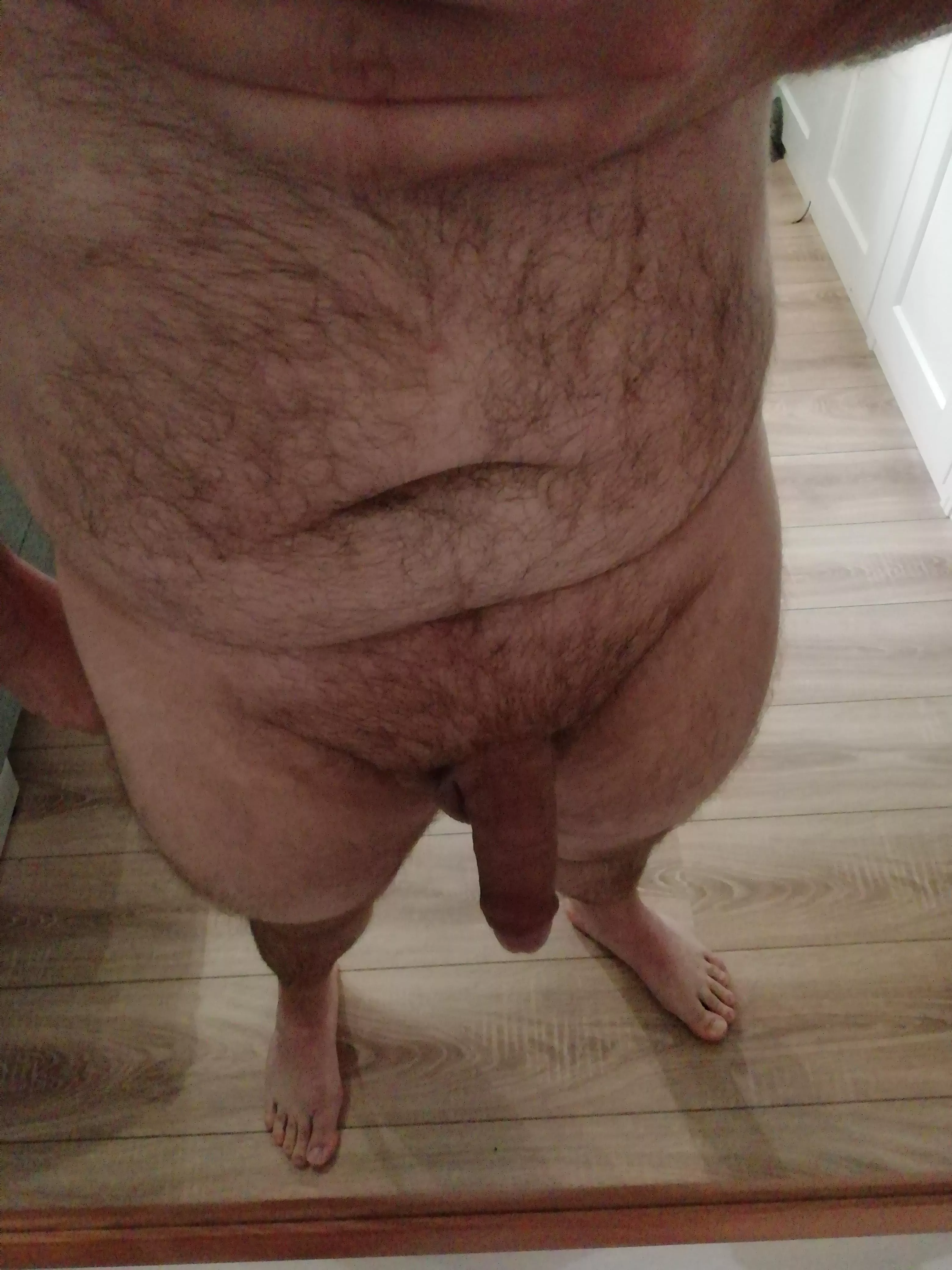 Big, hairy, male