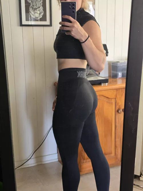 Can you guess if I'm wearing anything underneath these yogas?