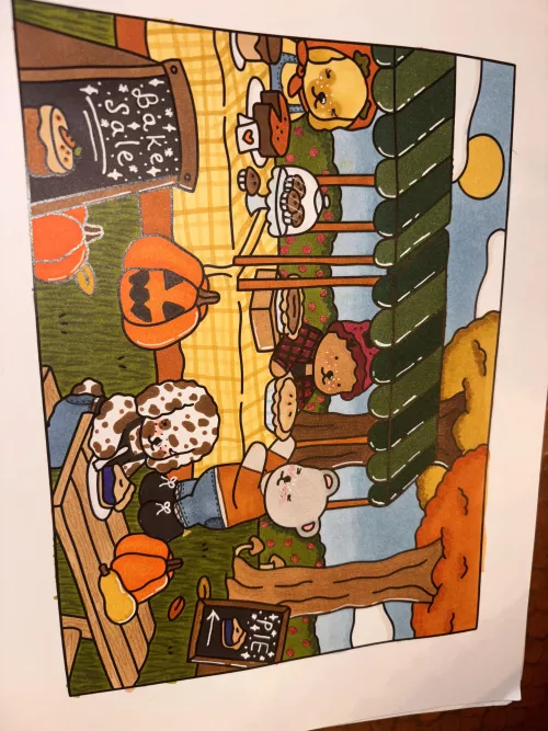 Colored another picture! 🍂🍁