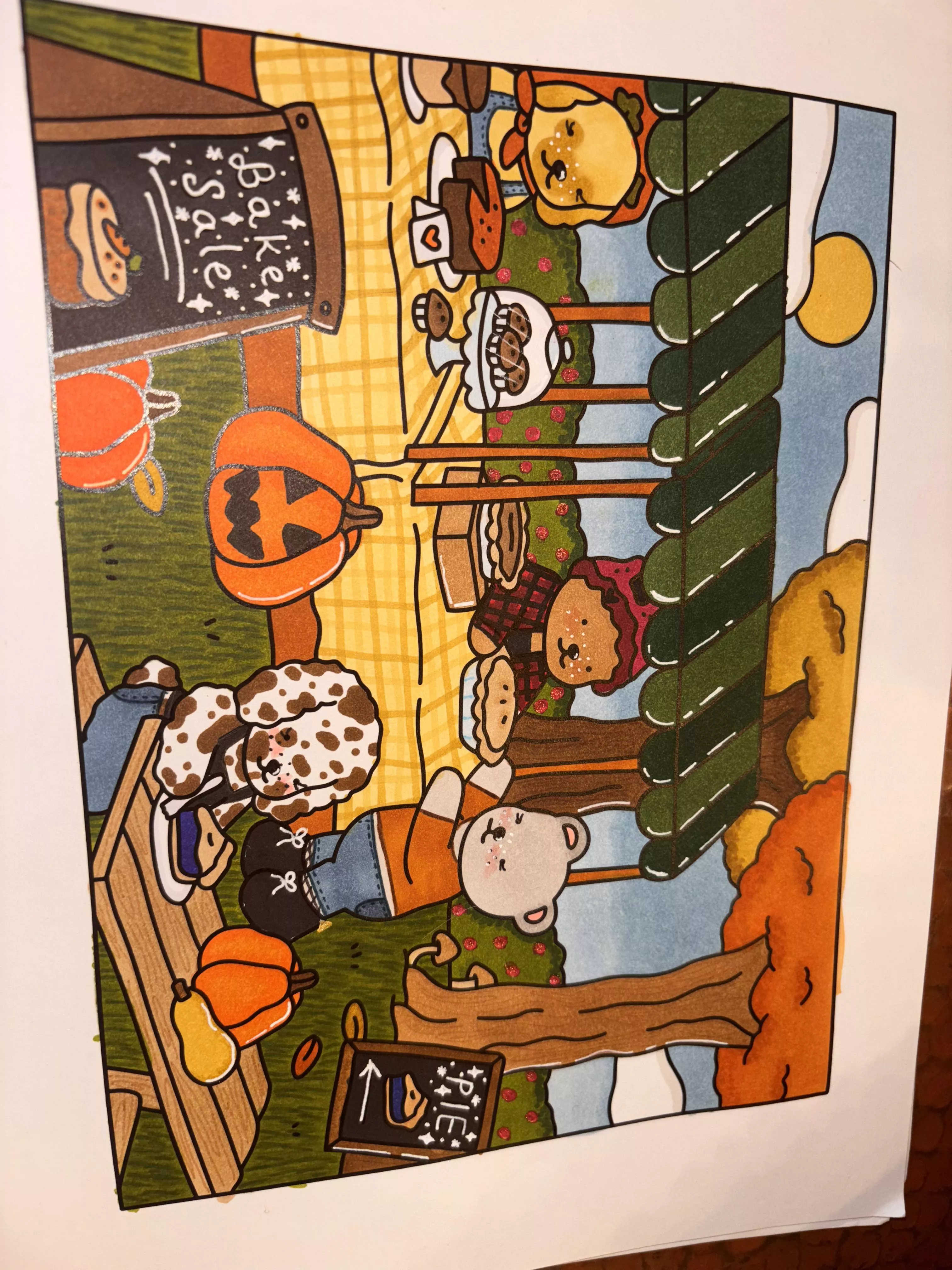 Colored another picture! 🍂🍁