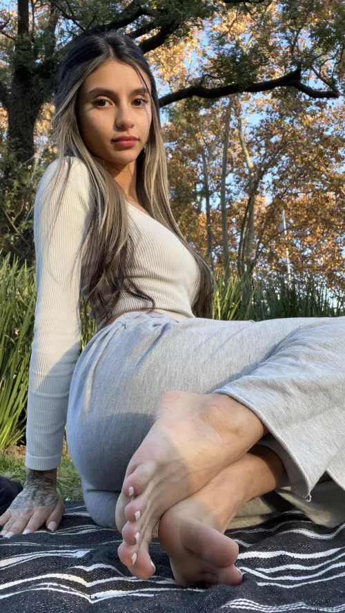 Enjoying an afternoon outdoors