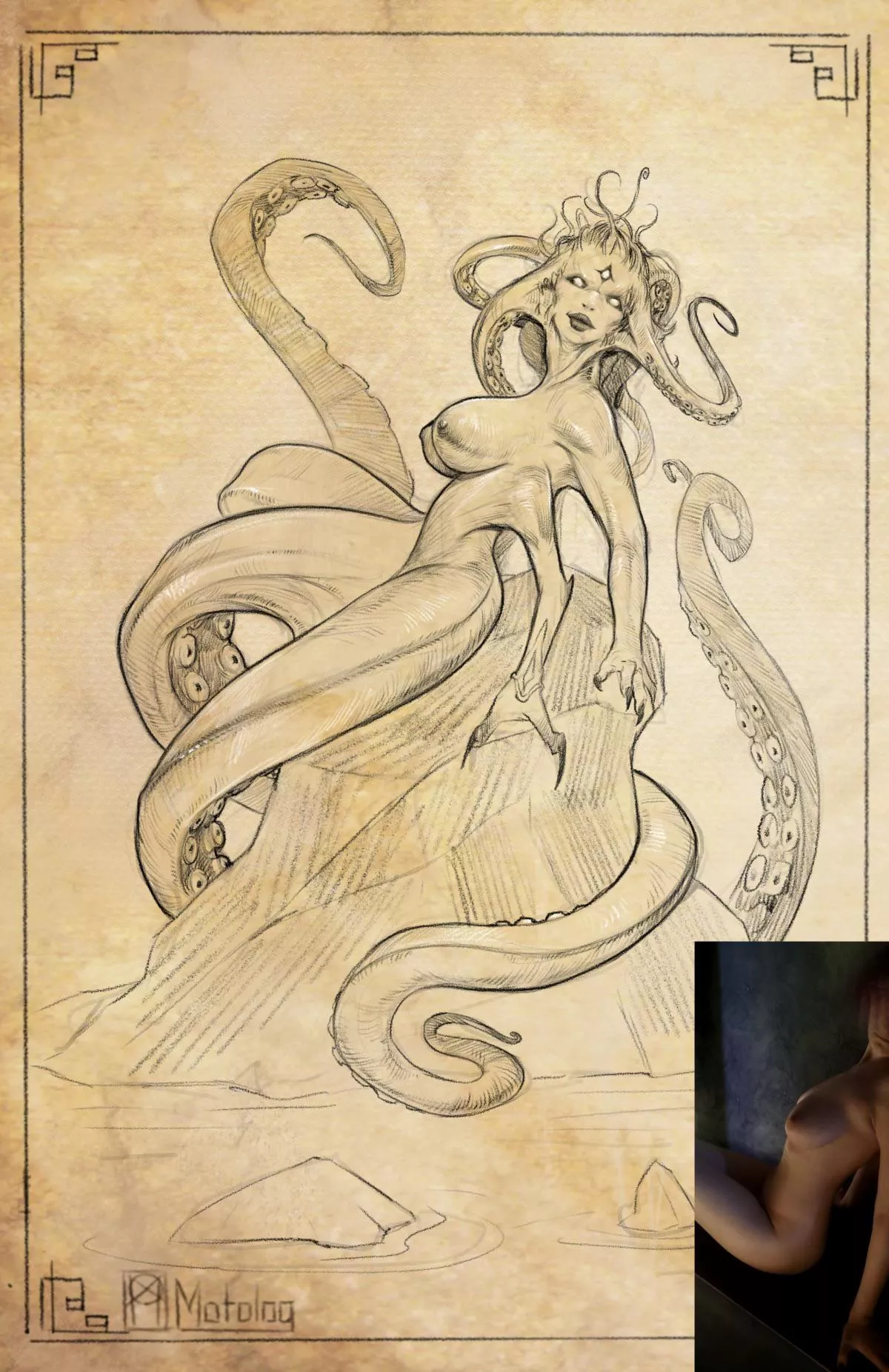 [OC] [ART] monstergirl, from my reference 