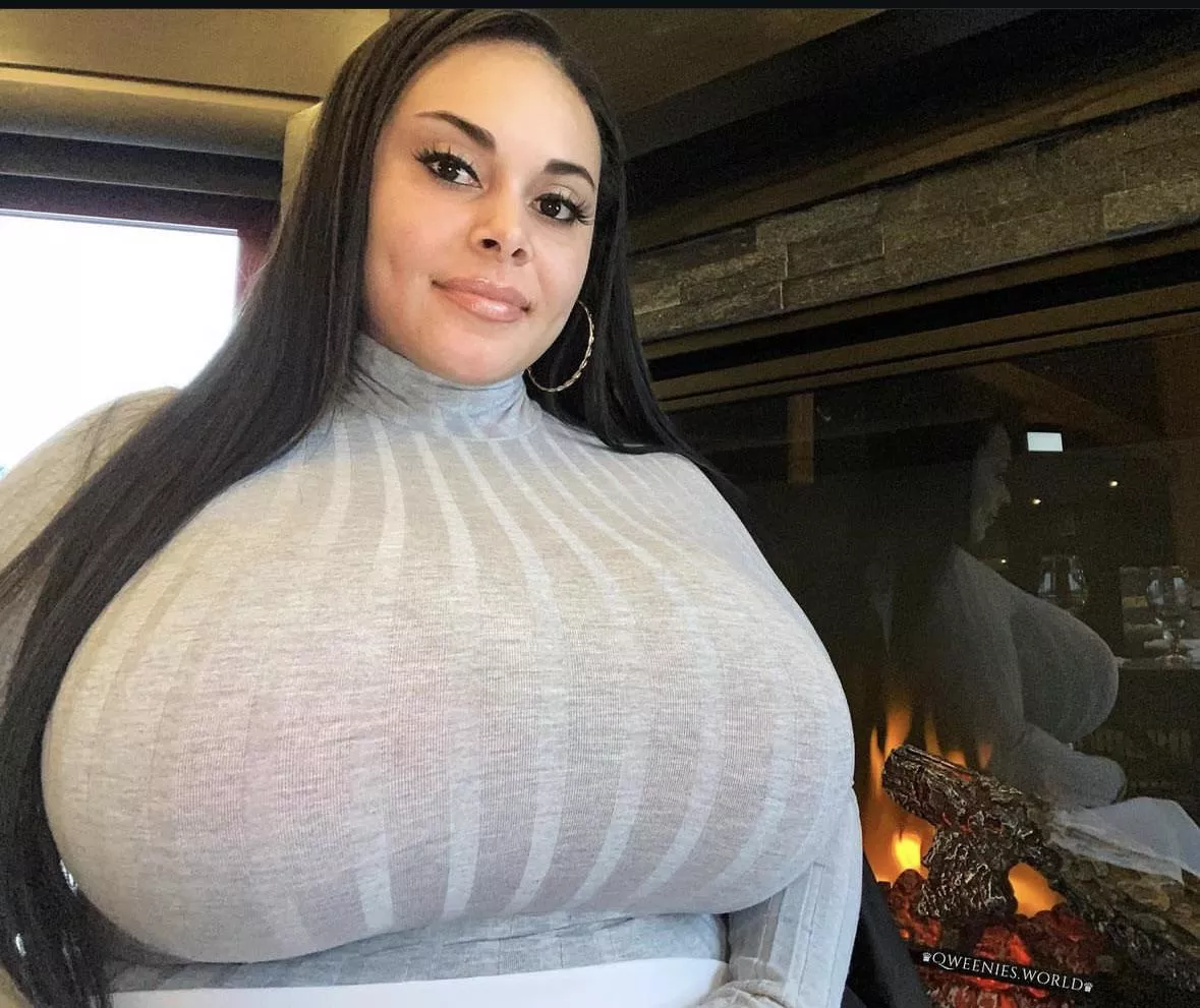 Quite literally bigger than her head