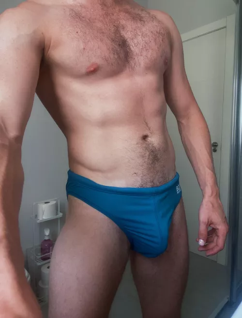 Ready for a dip in the pool, how do I look? 29