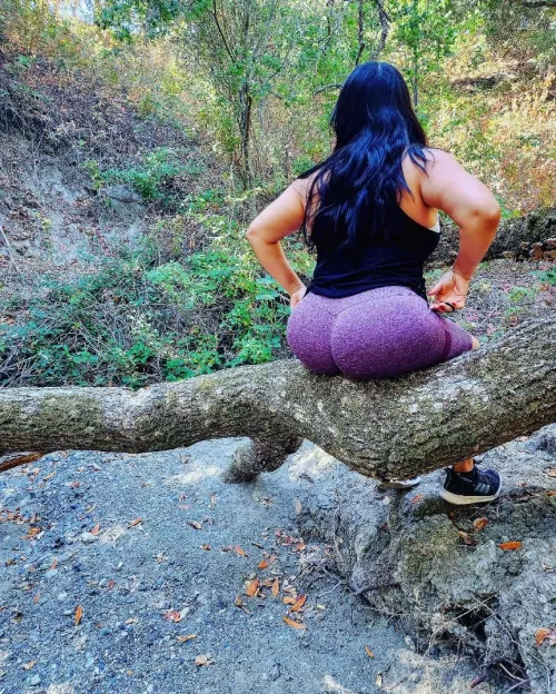 Time to sit after such a long hike.