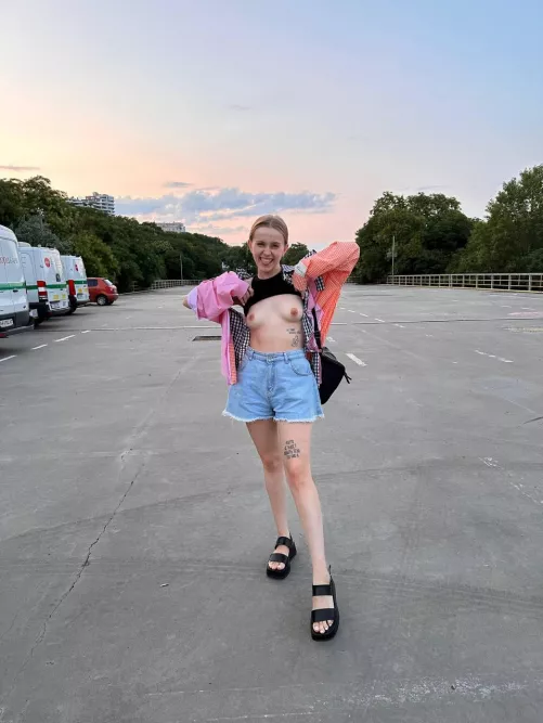 Walking around with my boobs  ;)