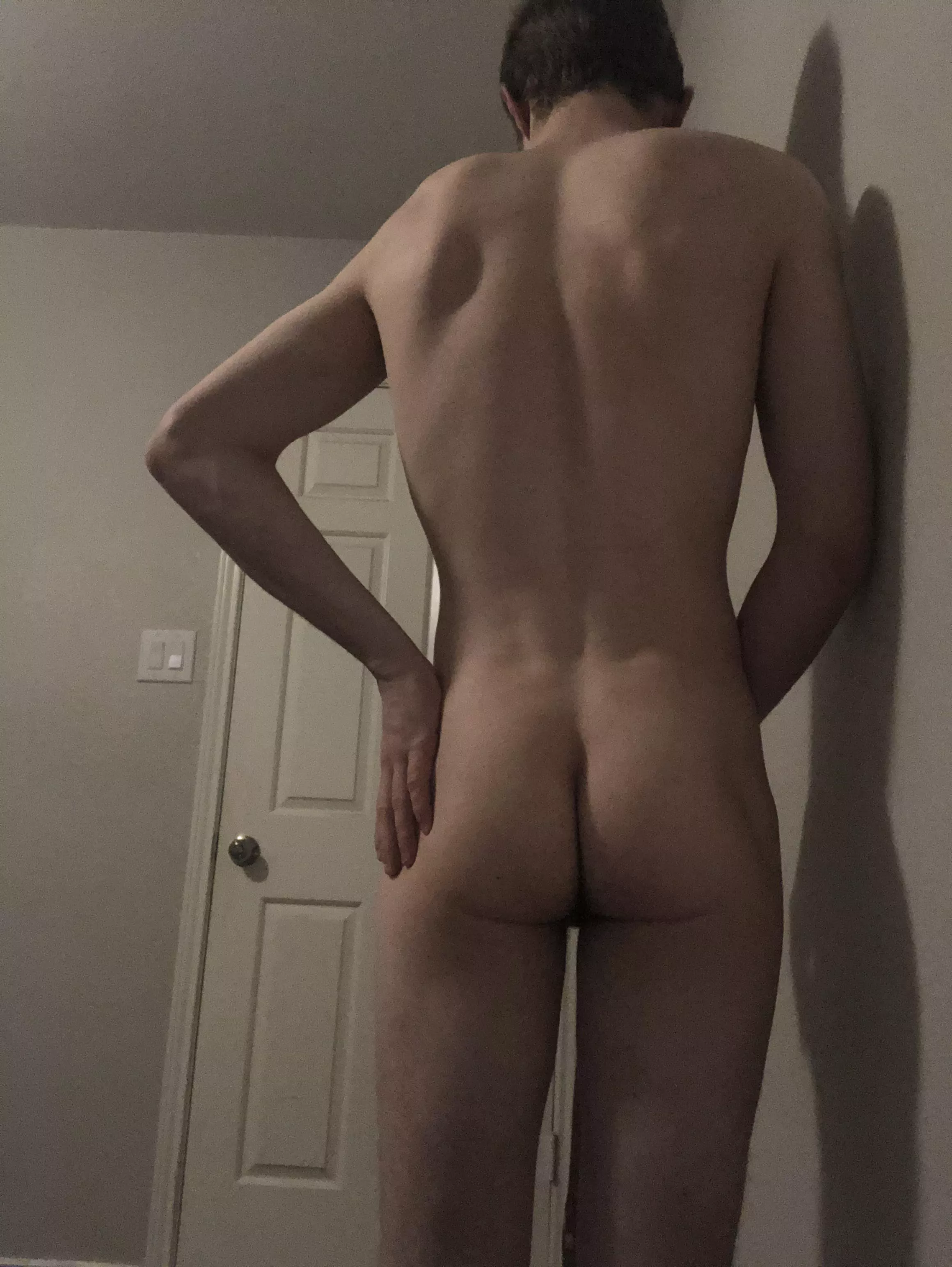 (22) The back view of me playing with myself.