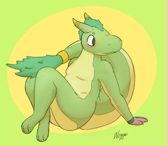 A fun furred dragon comm I drew on stream!