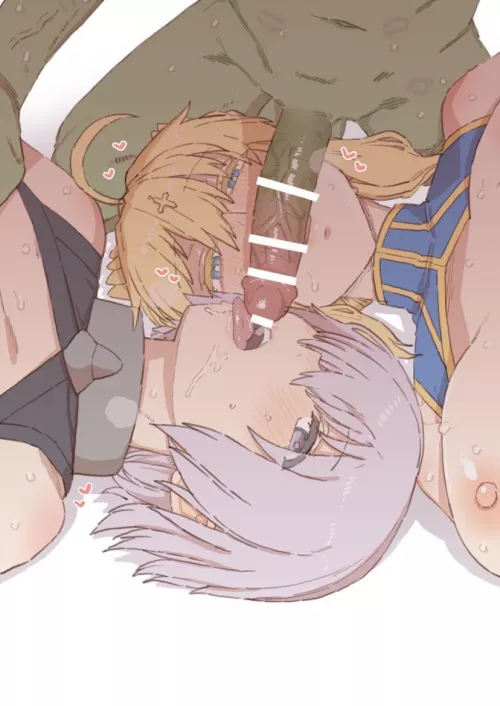 Artoria and mash’s fate after their incompetent master made them lose to goblins