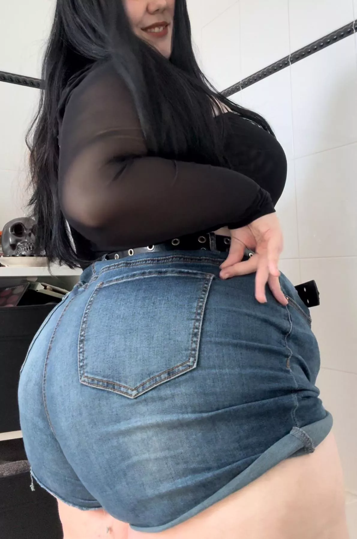 double cheeked up 🤭