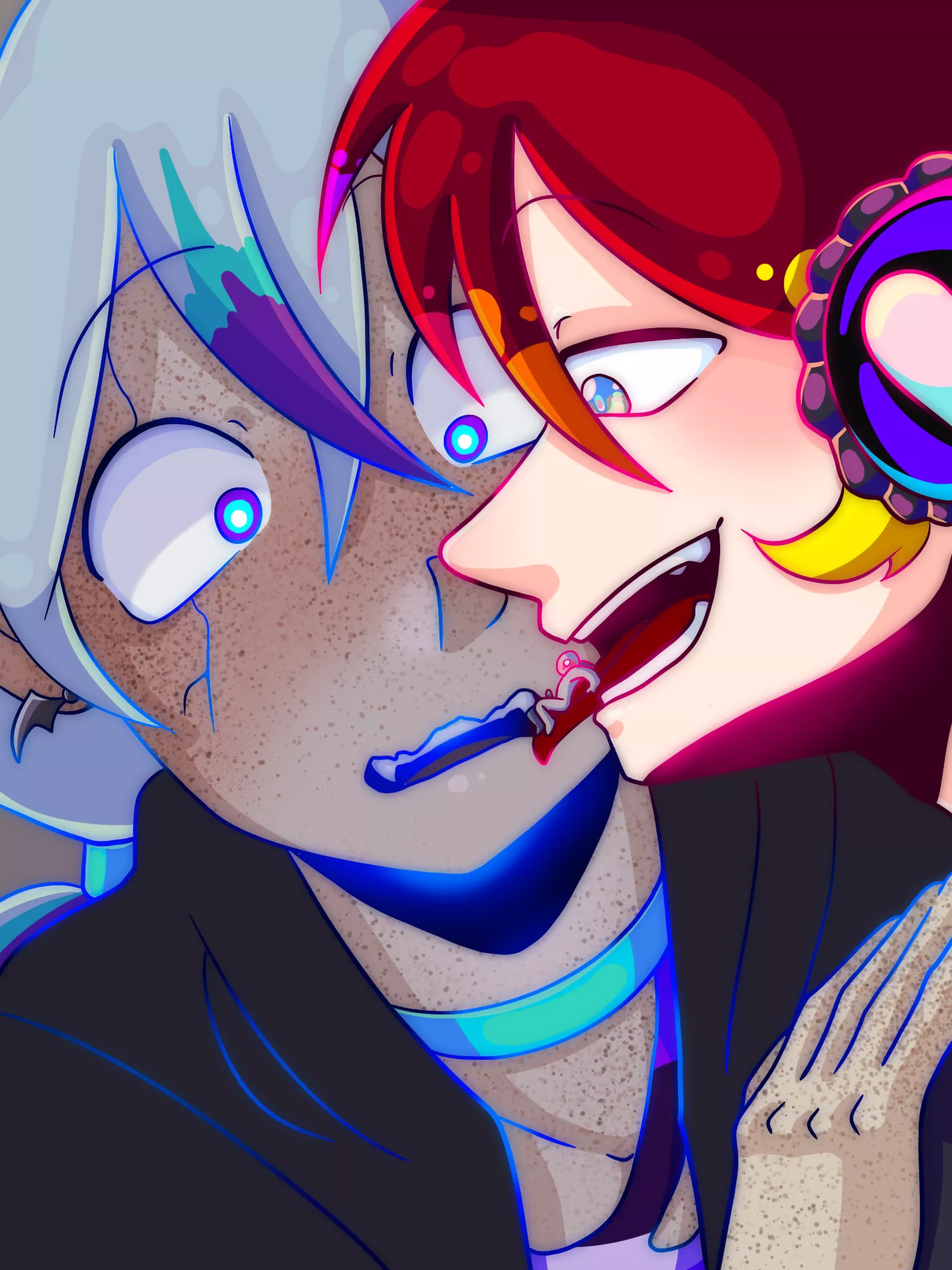 {Image} If you bring a snack you have to share (Art and Sonas by MystyCalypso)