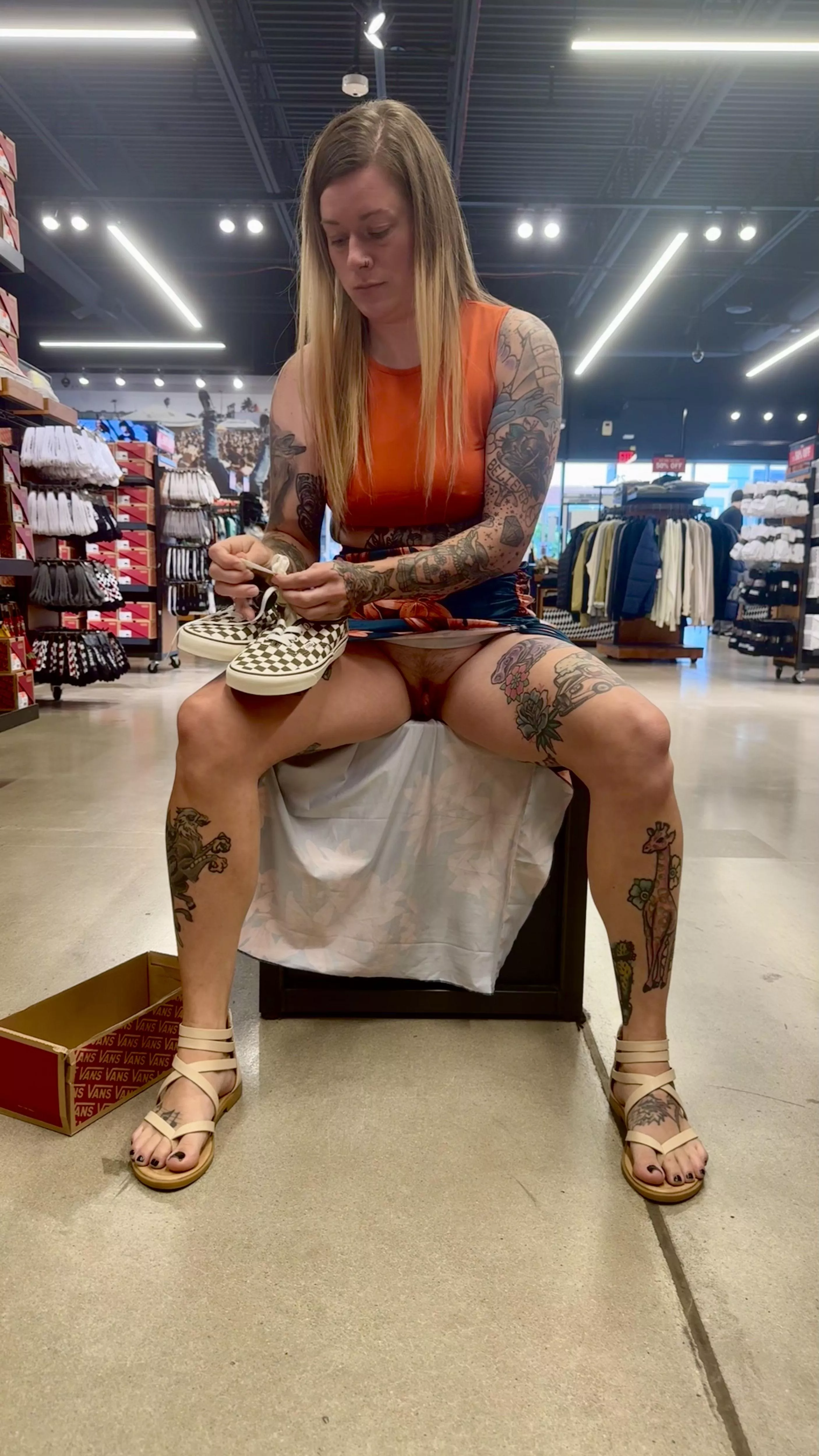 Out for some retail therapy!