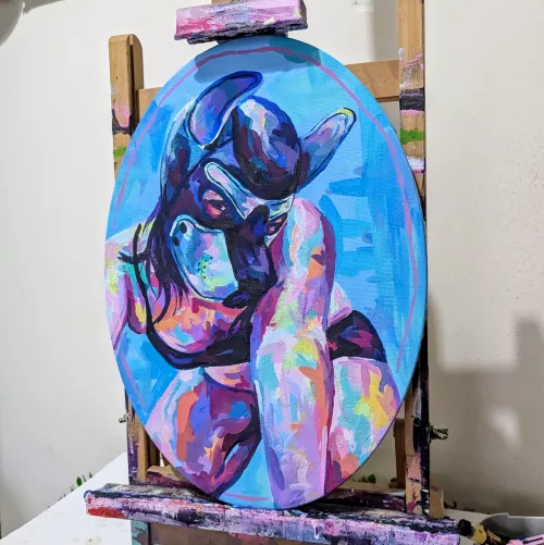 'To know her as a dog' - Gouache - by me