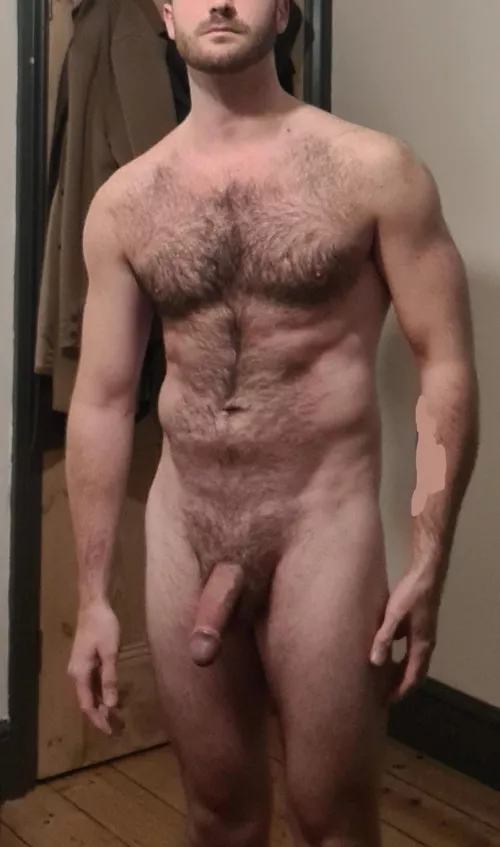 (25) rugby player just letting it all hang out after training 