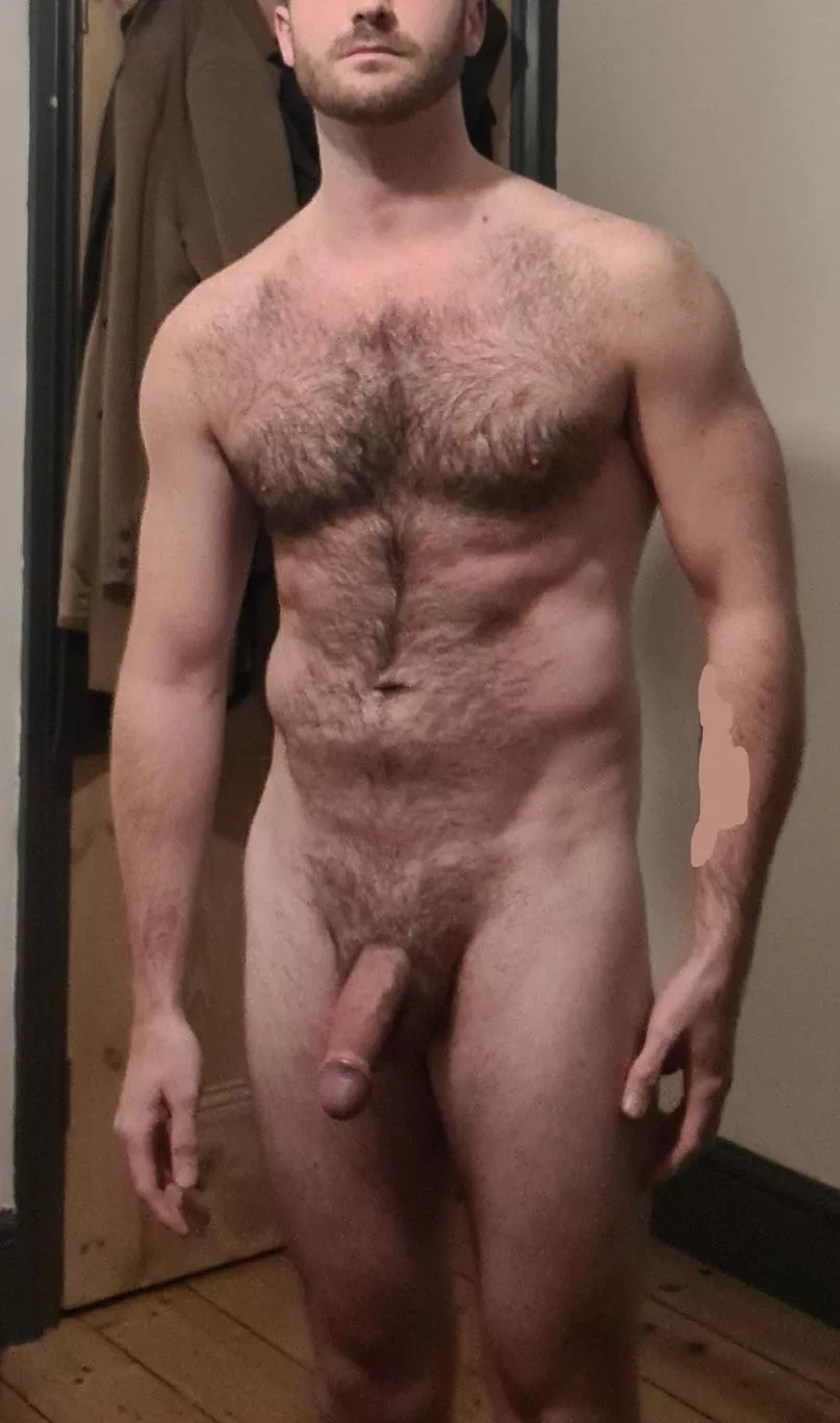 (25) rugby player just letting it all hang out after training 