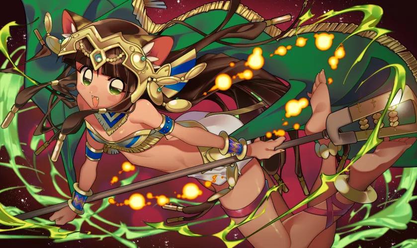 Bastet Landscape Shot [Puzzle and Dragons]