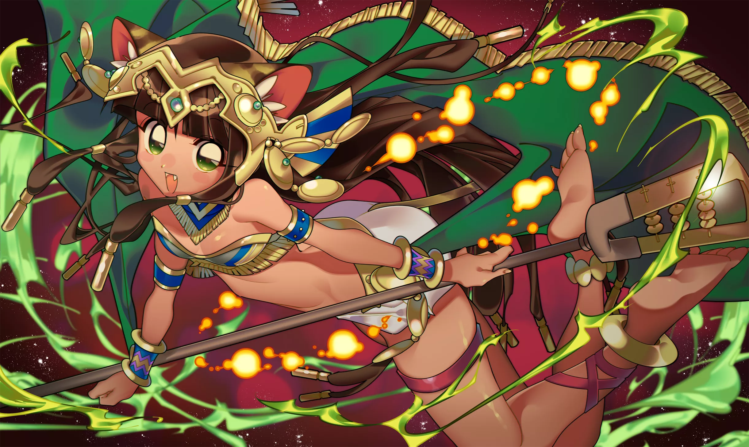 Bastet Landscape Shot [Puzzle and Dragons]