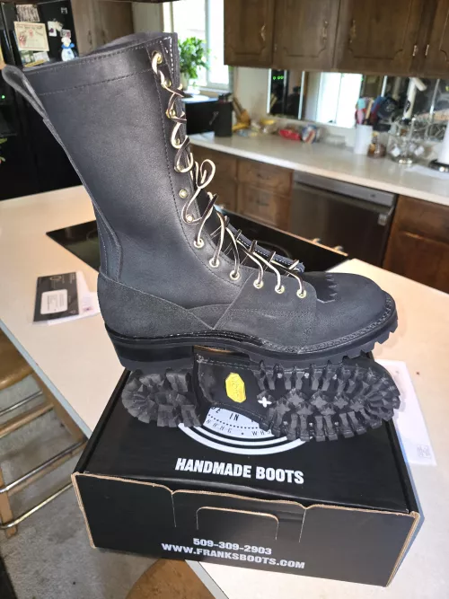 First pair of Frank's boots