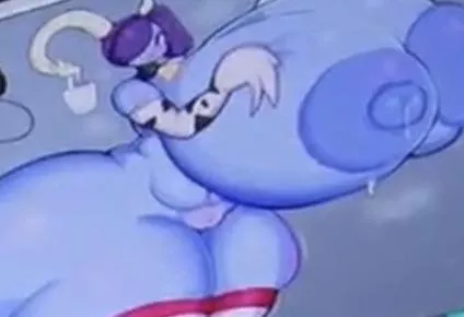 Lf Color Source: 1girl, Cow print, Lactation, Purple Hair, Pig tail, Hyoer breasts, Hyper Ass, Thick Thighs, Hand On Breasts, Cow Bell, Steam, Thigh High, Bottom Heavy, Wide Hips, Tail, Huge Areolae