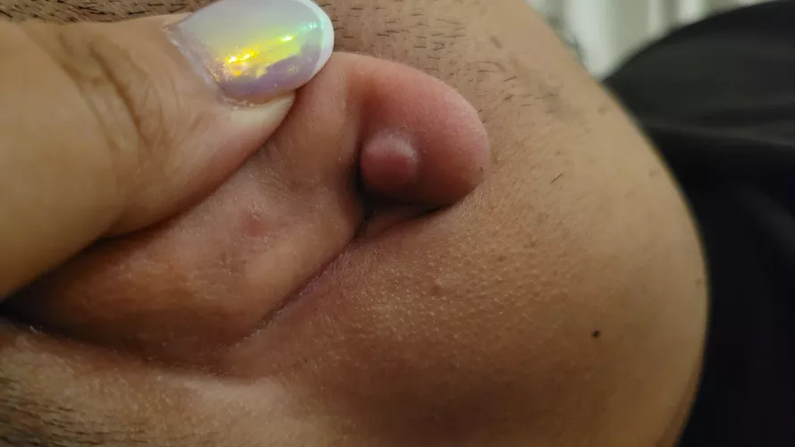 My husband's earlobe 