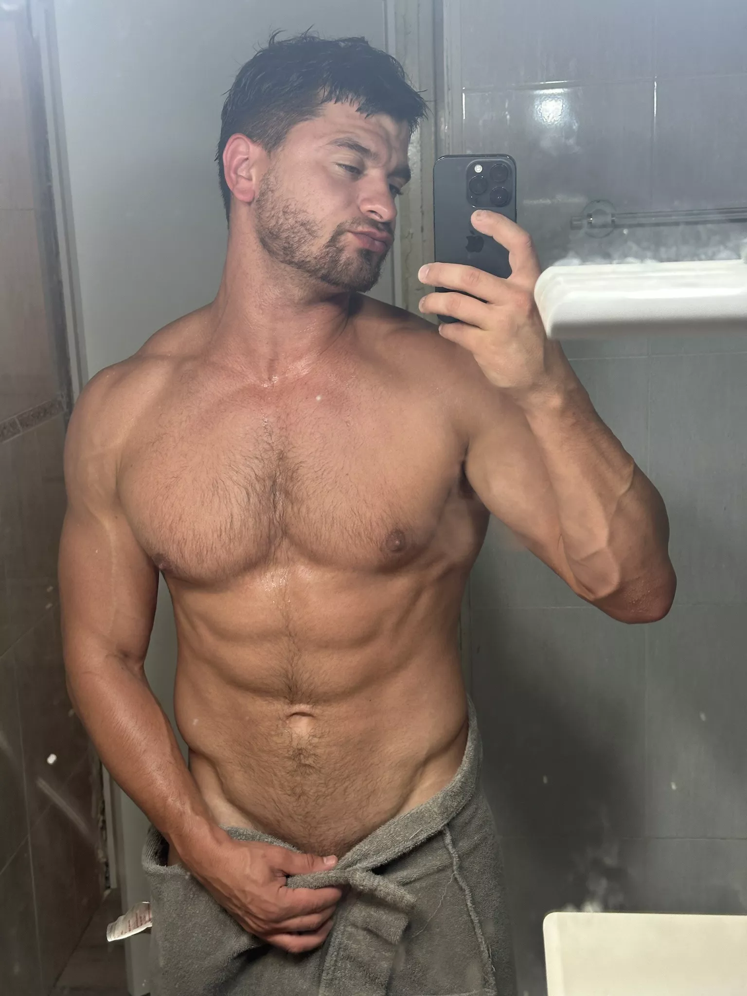 Nothing better than a cold shower to start the day
