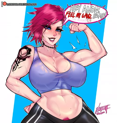 [OC] MuscleMommy Vi! (Shinda292)
