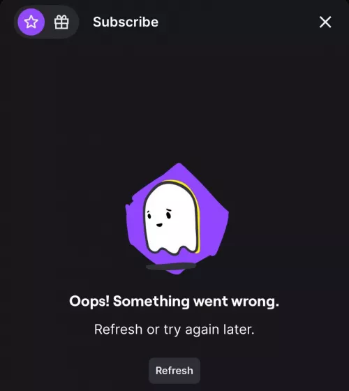 “Oops! Something went wrong.” when trying to subscribe on iOS app