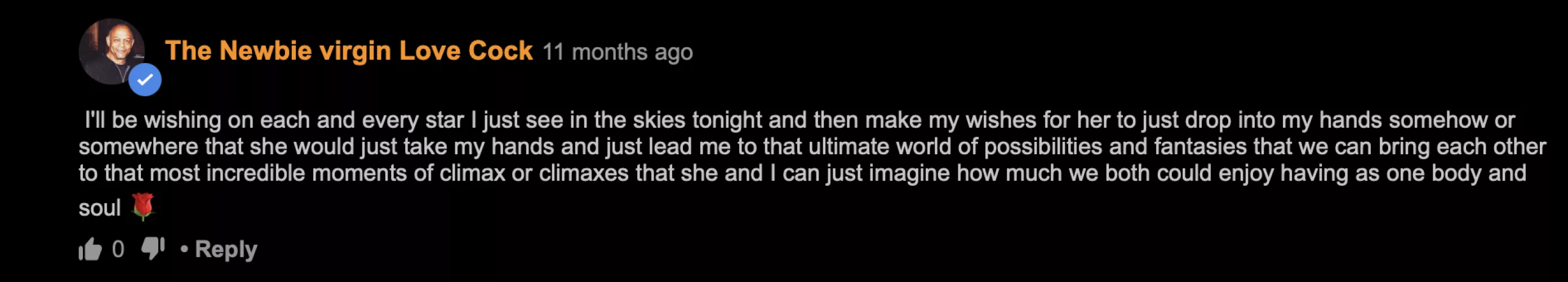 This is depraved stalker talk