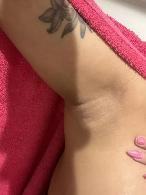 wet pits after shower 