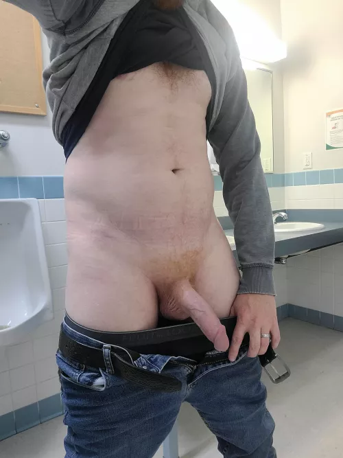 (38) Caught in the public bathroom
