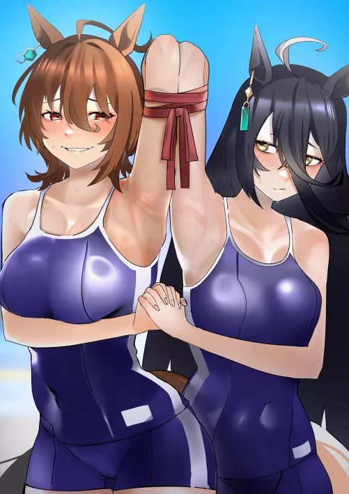 Agnes Tachyon and Manhattan Cafe [Uma Musume]