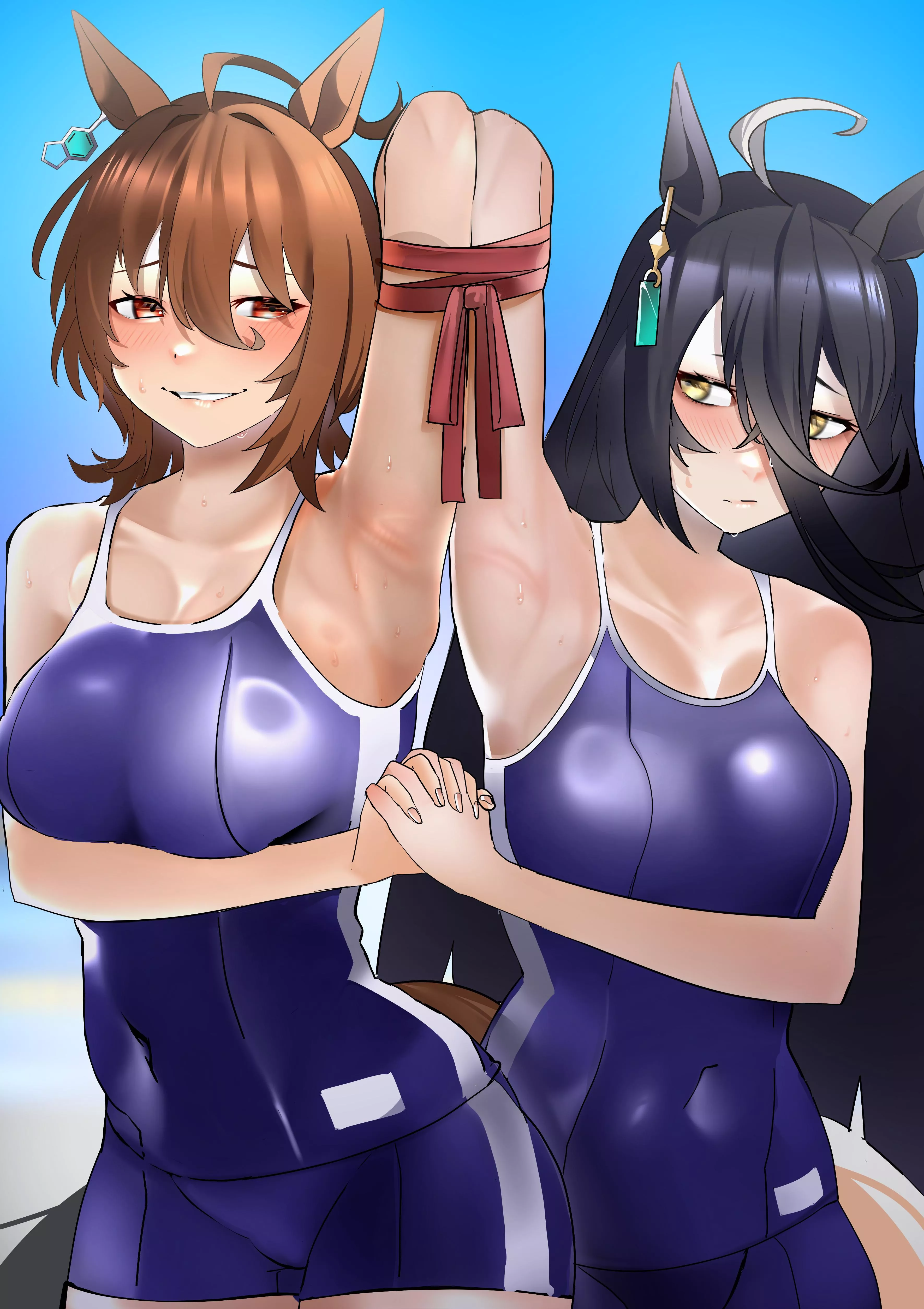 Agnes Tachyon and Manhattan Cafe [Uma Musume]