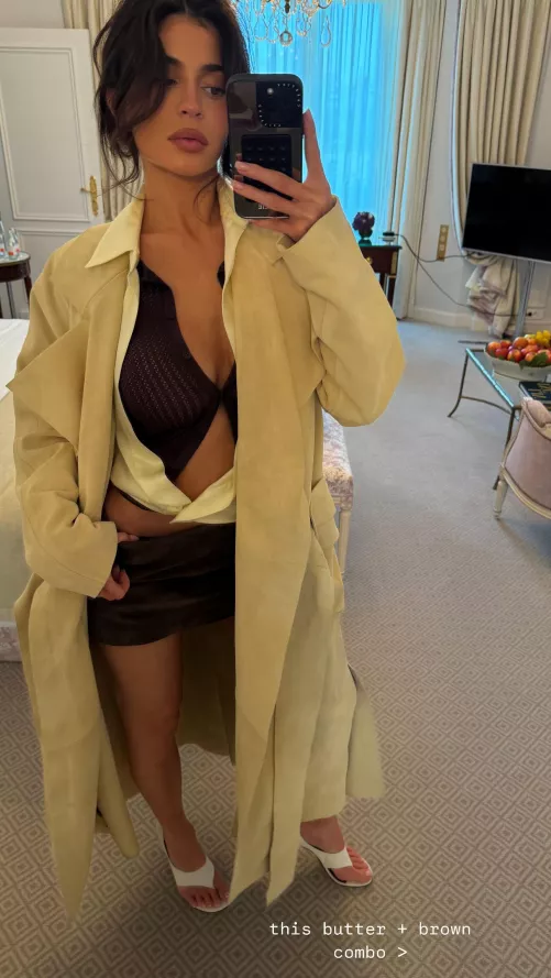 Butter + brown combo [From Instagram Story, September 2024] 