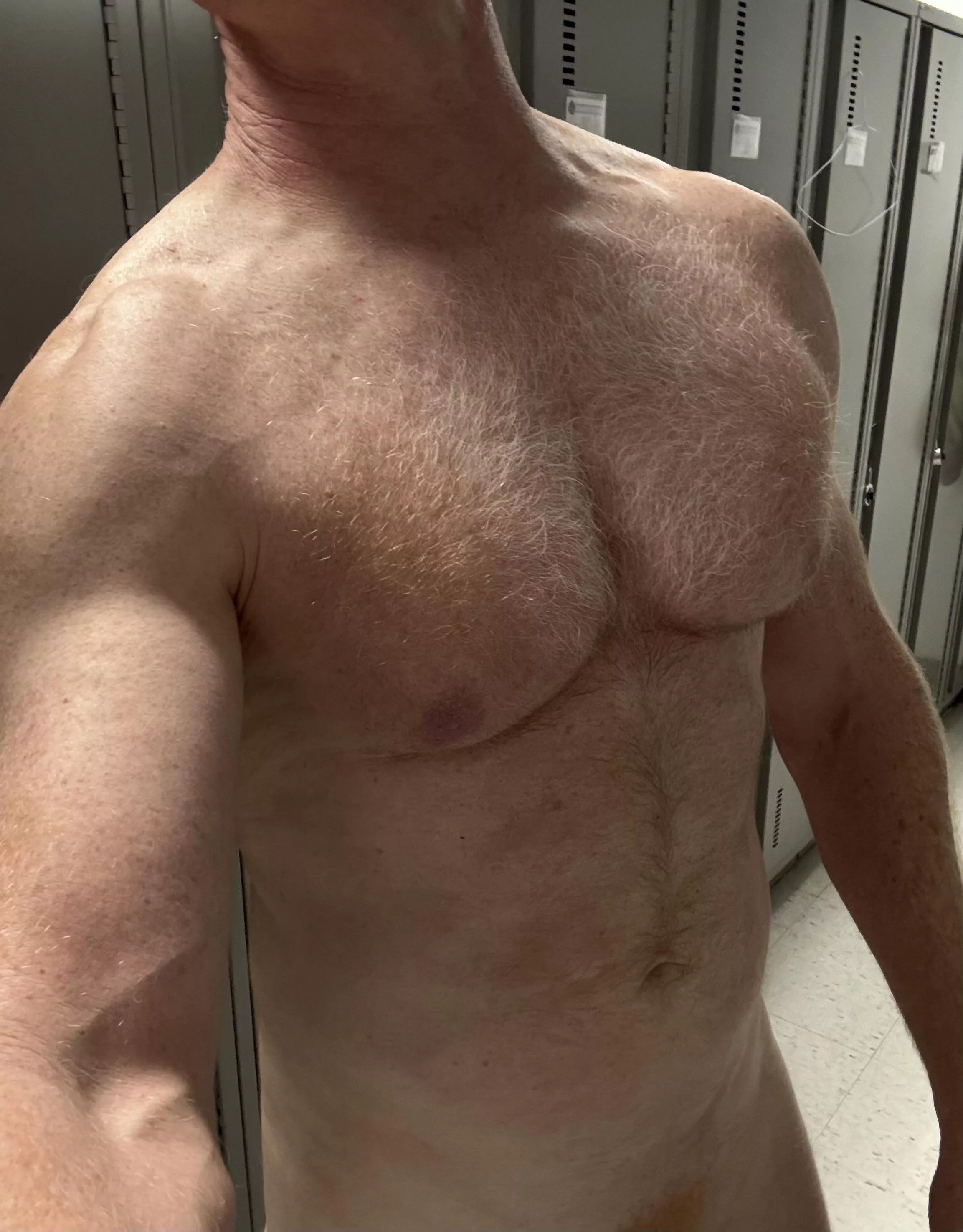 embracing the silver fox years 😂