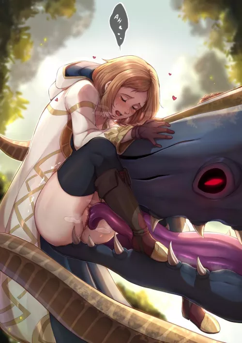 Getting eaten by the dragon~♡ (Evomanaphy)