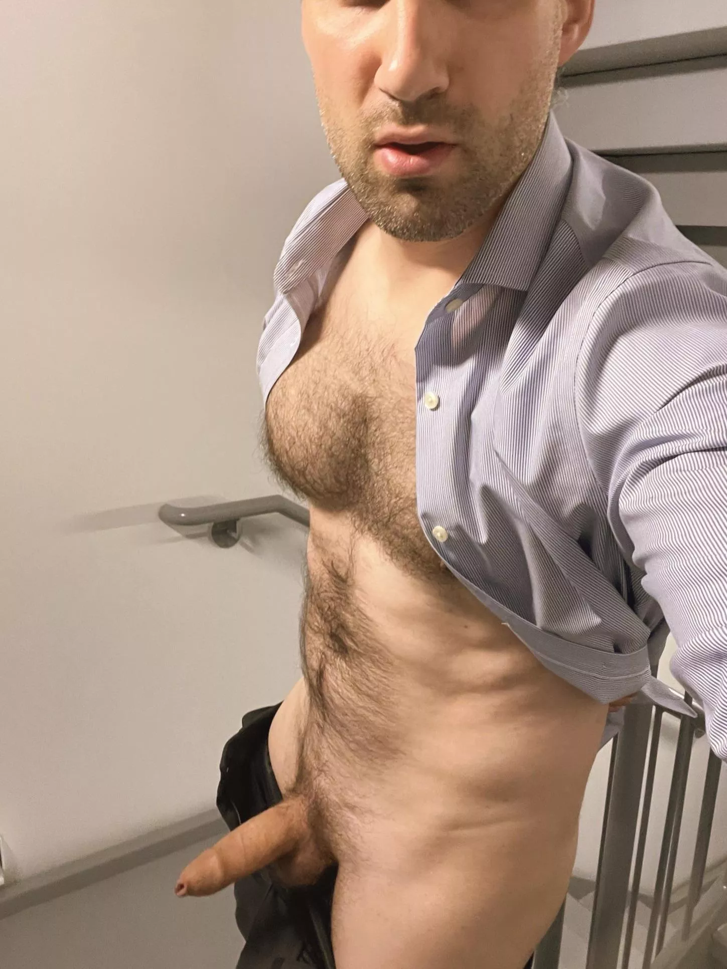 In my building’s staircase!