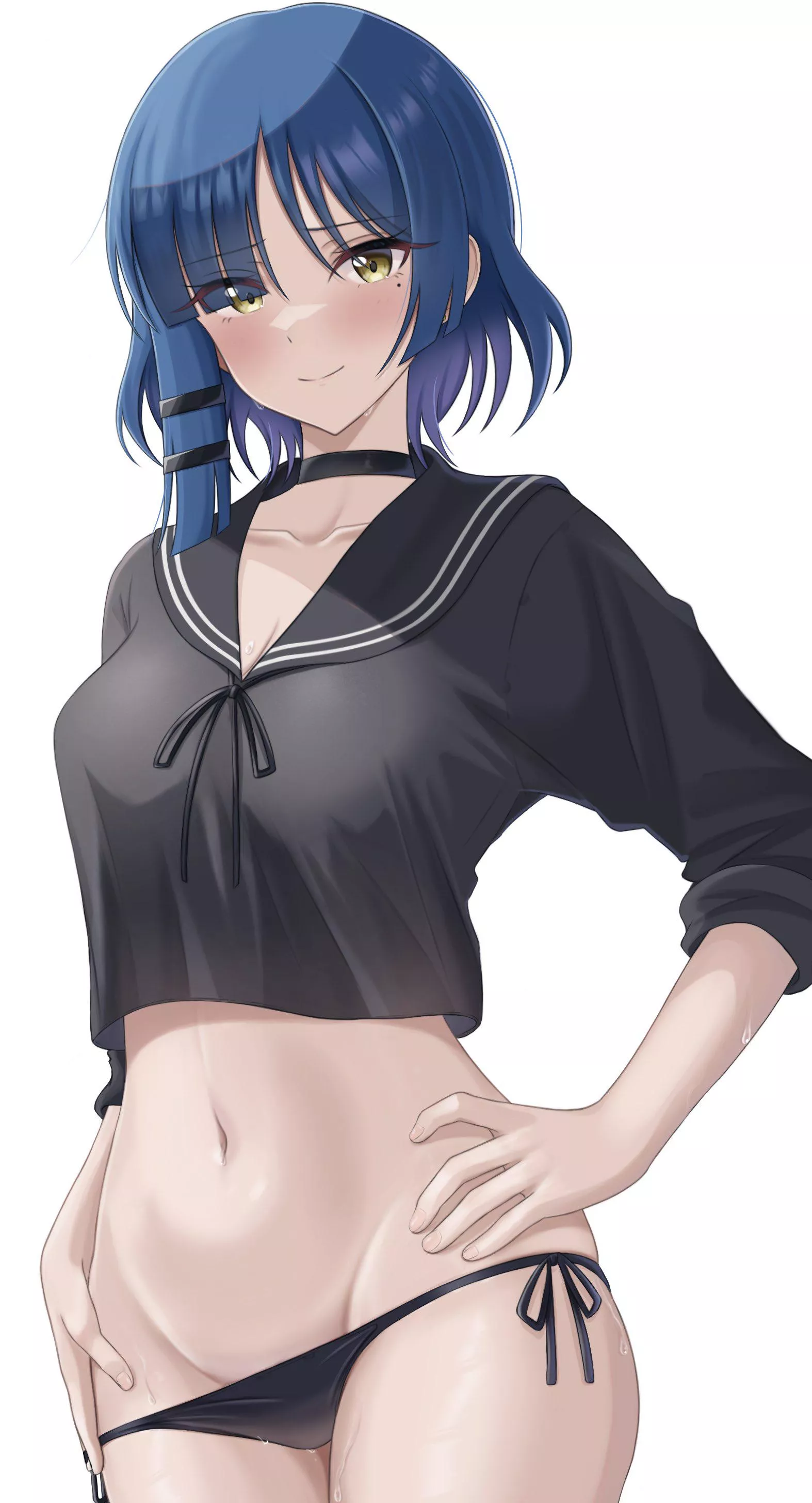 Ryo Yamada Posing In Her Sexy Swimsuit (Bocchi The Rock)