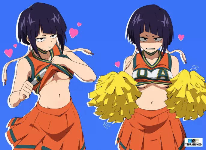 Cheerleader Jirou Kyouka, Art by me (@Tsuranukko) 