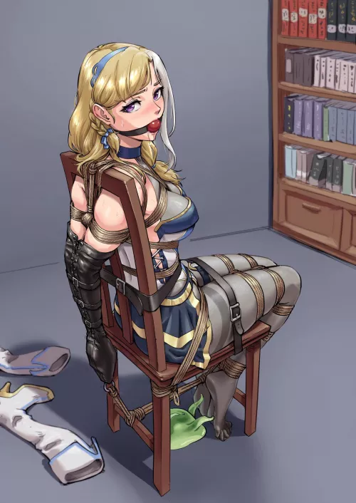 Don’t worry! My pet slime will keep you company until I come back