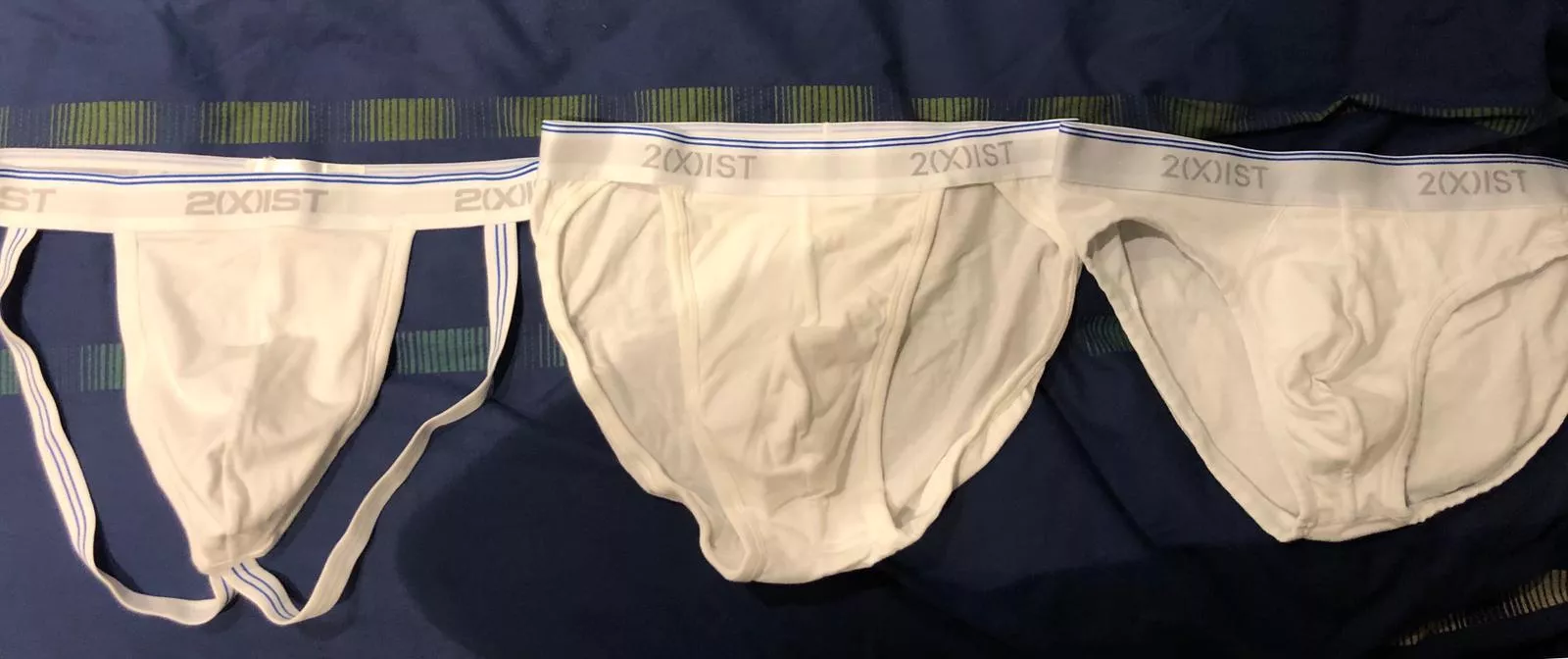 I love this particular 2xist style so much, I have it three ways - brief, sports brief and jockstrap. I’ll reveal which one I’ve chosen for today once I’ve made my mind up. 