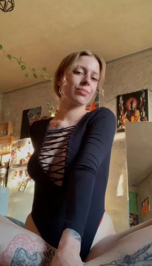 Many people think this bodysuit is too revealing, but I like how my body looks in it