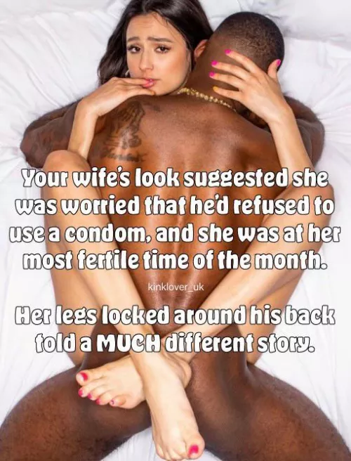 Maybe the worried look is concern that he WON’T knock her up?