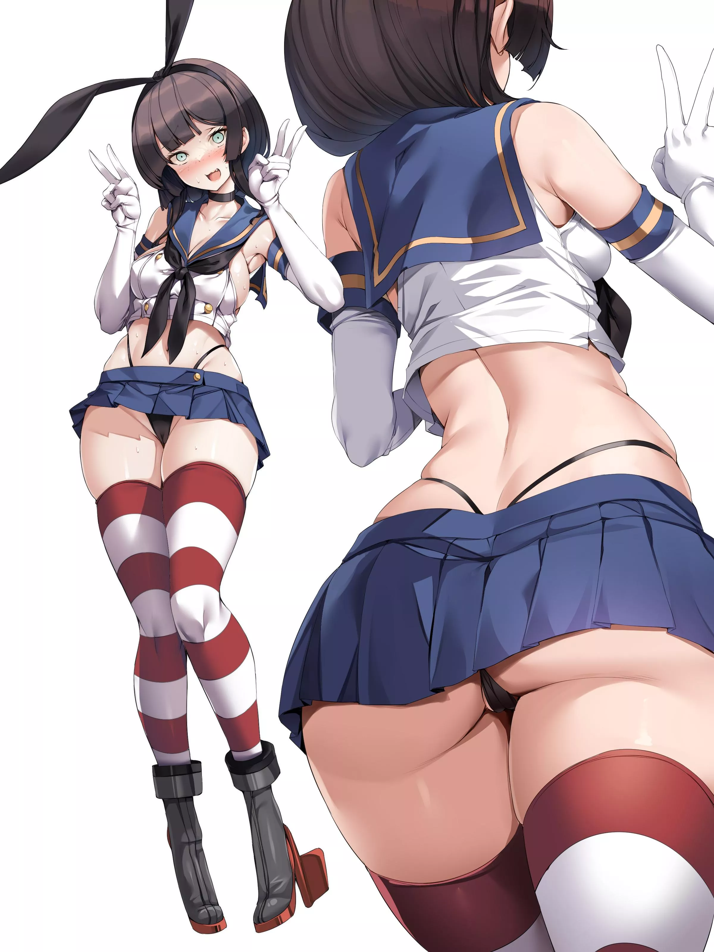 Mogador in Shimakaze cosplay