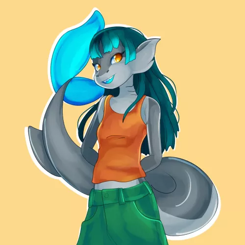 [SFW] My Stardew Valley shark girl character by @baptistar2004 [F]
